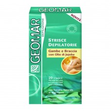 Strisce depilatorie gambe e braccia GEOMAR con olio di Jojoba 0348